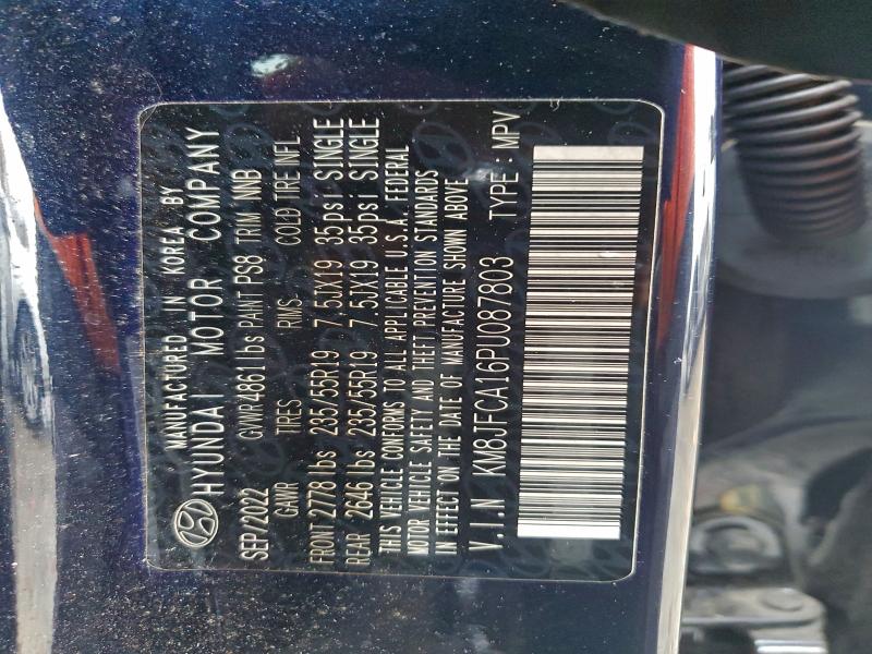 Photo 14 from auction – 2023 HYUNDAI TUCSON SEL with VIN KM8JFCA16PU087803