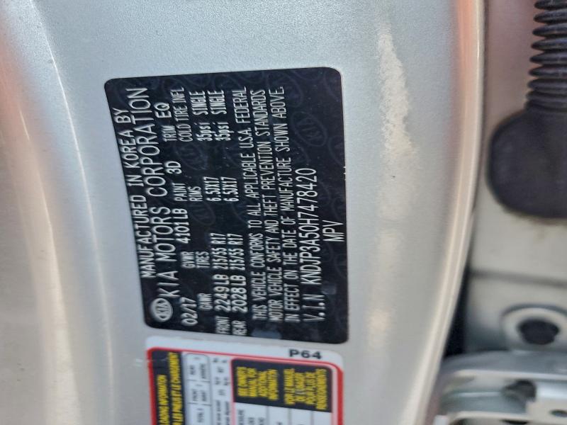 Foto 14 de la subasta – 2017 KIA SOUL + con VIN KNDJP3A50H7478420
