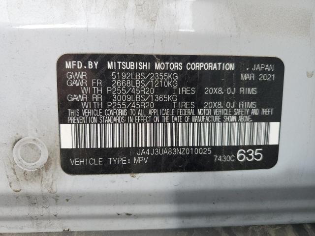 Photo 14 from auction – 2022 MITSUBISHI OUTLANDER with VIN JA4J3UA83NZ010025