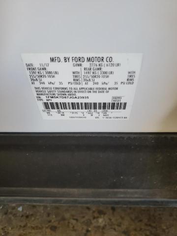 Photo 14 from auction – 2018 FORD EXPLORER X with VIN 1FM5K7D87JGA23935