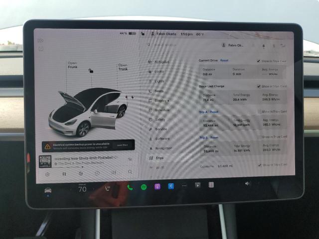 Photo 9 from auction – 2021 TESLA MODEL Y with VIN 5YJYGDEE2MF087319