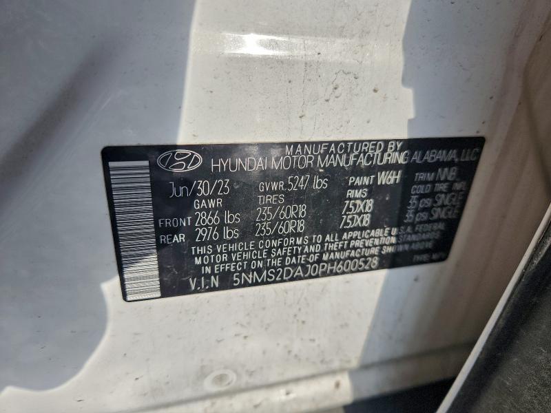 Photo 14 from auction – 2023 HYUNDAI SANTA FE S with VIN 5NMS2DAJ0PH600528