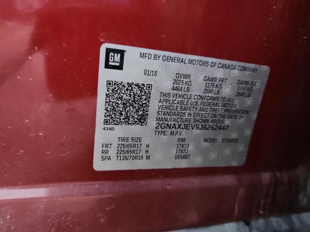 Photo 14 from auction – 2018 CHEVROLET EQUINOX LT with VIN 2GNAXJEV9J6262447