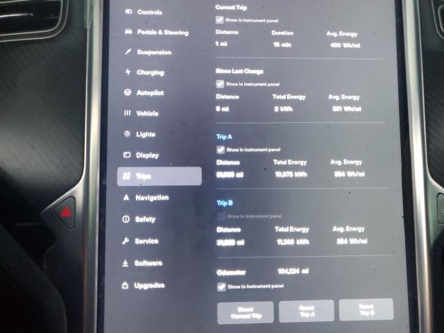 Photo 9 from auction – 2016 TESLA MODEL S with VIN 5YJSA1E48GF123192
