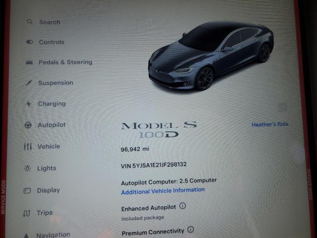 Photo 9 from auction – 2018 TESLA MODEL S with VIN 5YJSA1E21JF298132