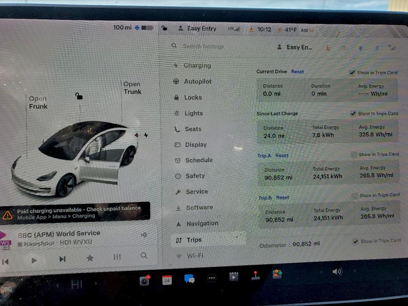 Photo 9 from auction – 2020 TESLA MODEL 3 with VIN 5YJ3E1EB9LF712625