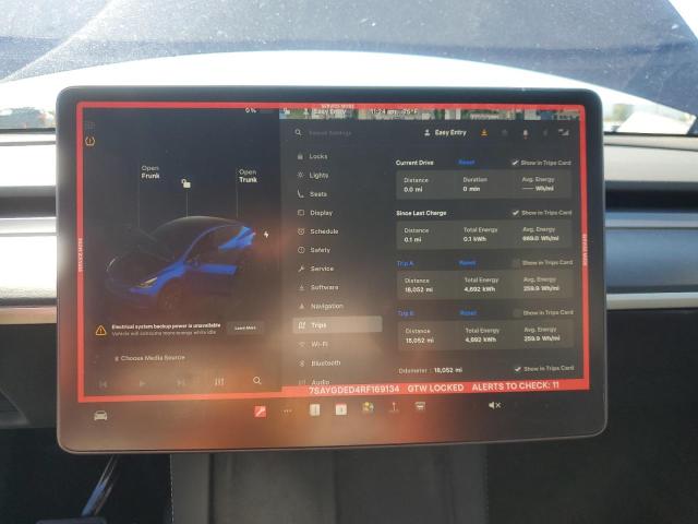 Photo 9 from auction – 2024 TESLA MODEL Y with VIN 7SAYGDED4RF169134