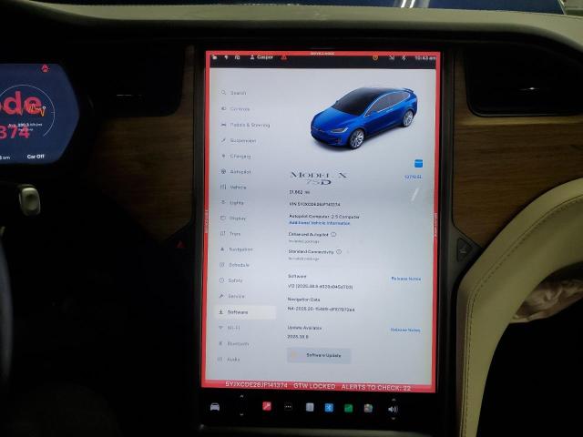 Photo 9 from auction – 2018 TESLA MODEL X with VIN 5YJXCDE26JF141374