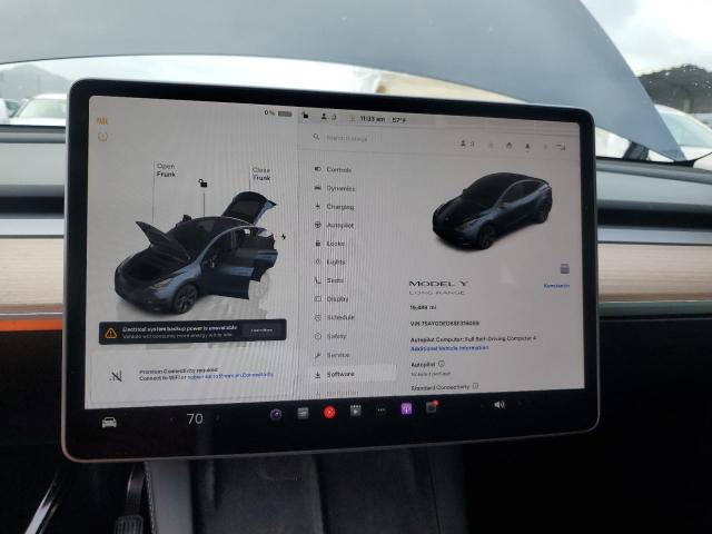 Photo 9 from auction – 2025 TESLA MODEL Y with VIN 7SAYGDED8SF316089