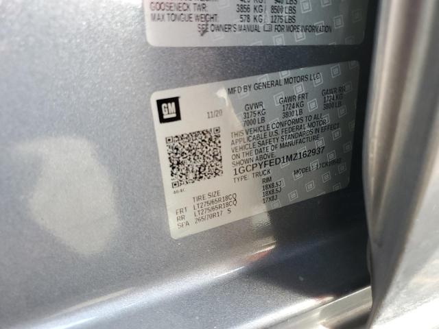 Photo 14 from auction – 2021 CHEVROLET SILVERADO with VIN 1GCPYFED1MZ162937