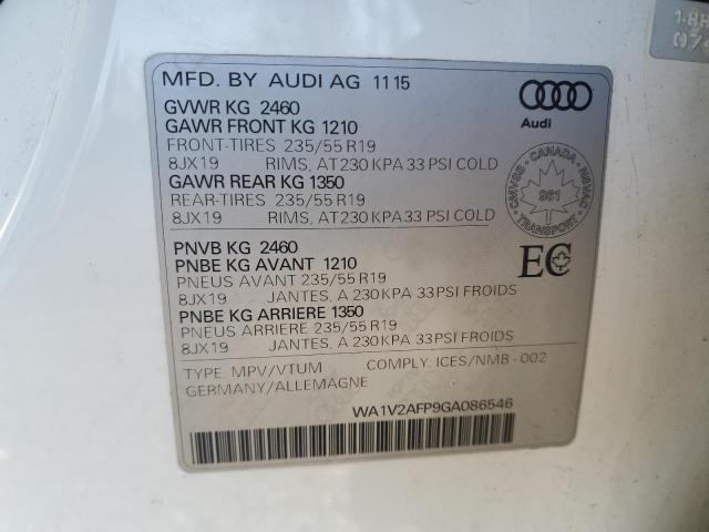 Photo 14 from auction – 2016 AUDI Q5 TECHNIK with VIN WA1V2AFP9GA086546