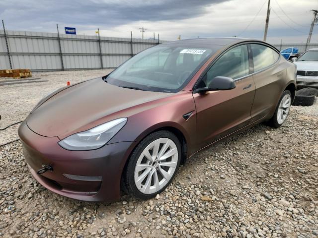 TESLA MODEL 3 2022 with VIN 5YJ3E1EA5NF187735 - Photo from auction