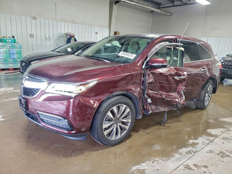 ACURA MDX TECHNO 2016 with VIN 5FRYD4H47GB034808 - Photo from auction