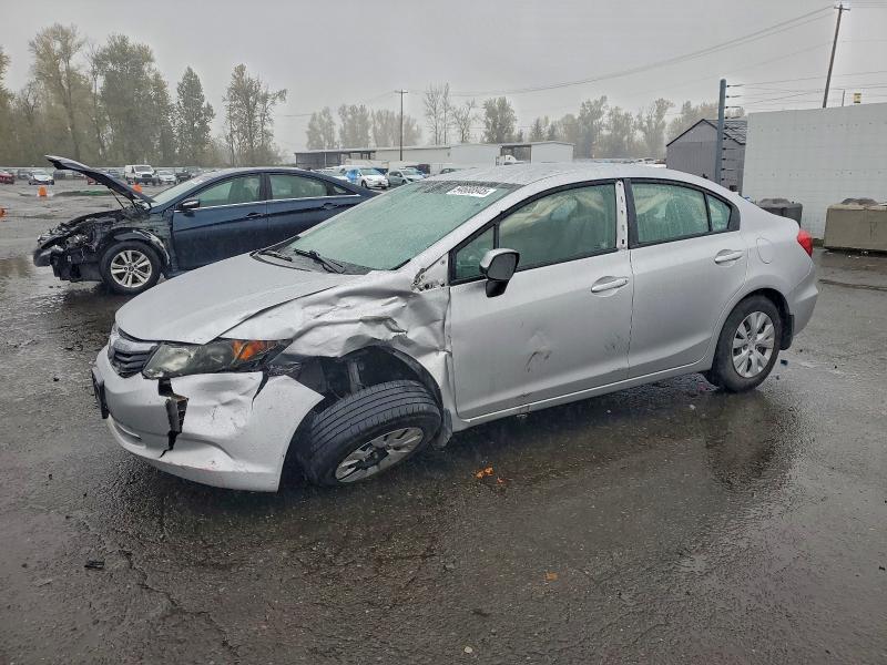 HONDA CIVIC LX 2012 with VIN 19XFB2F57CE331740 - Photo from auction