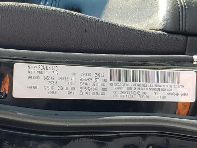 Photo 14 from auction – 2018 DODGE DURANGO GT with VIN 1C4RDHDG4JC461039