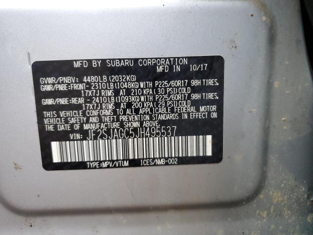Photo 14 from auction – 2018 SUBARU FORESTER 2 with VIN JF2SJAGC5JH495537