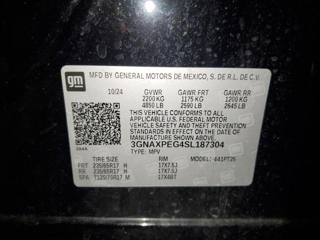 Photo 14 from auction – 2025 CHEVROLET EQUINOX LT with VIN 3GNAXPEG4SL187304