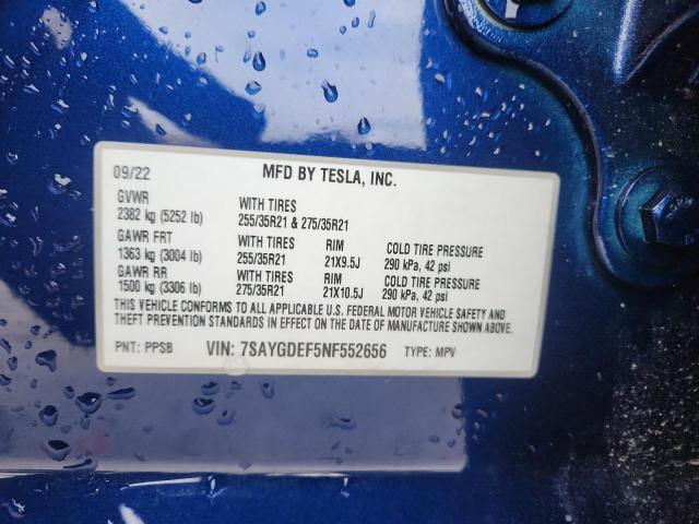 صورة رقم 14 من المزاد - 2022 TESLA MODEL Y مع VIN 7SAYGDEF5NF552656