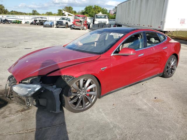 TESLA MODEL S 2014 with VIN 5YJSA1H12EFP38688 - Photo from auction