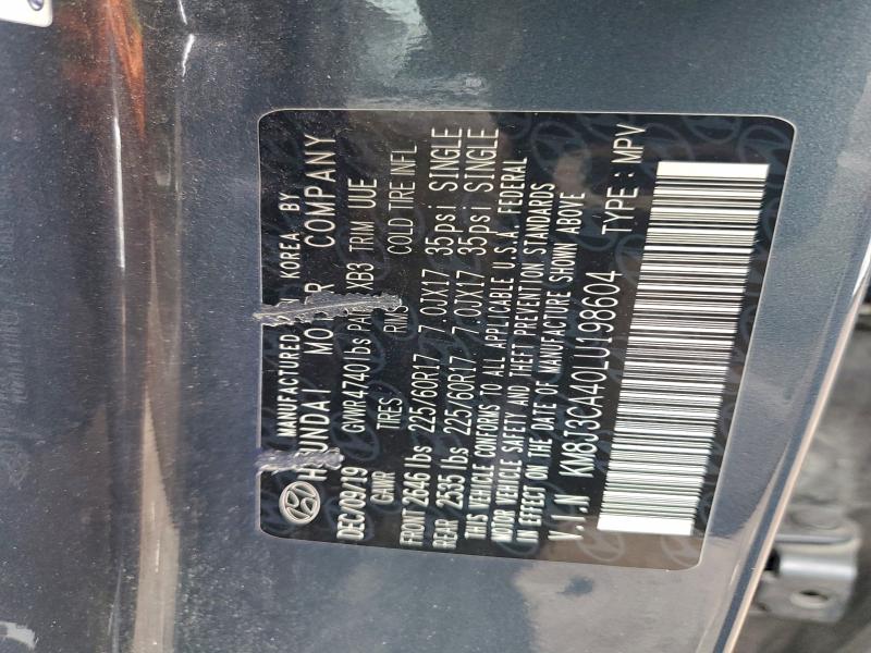 Photo 14 from auction – 2020 HYUNDAI TUCSON LIM with VIN KM8J3CA40LU198604