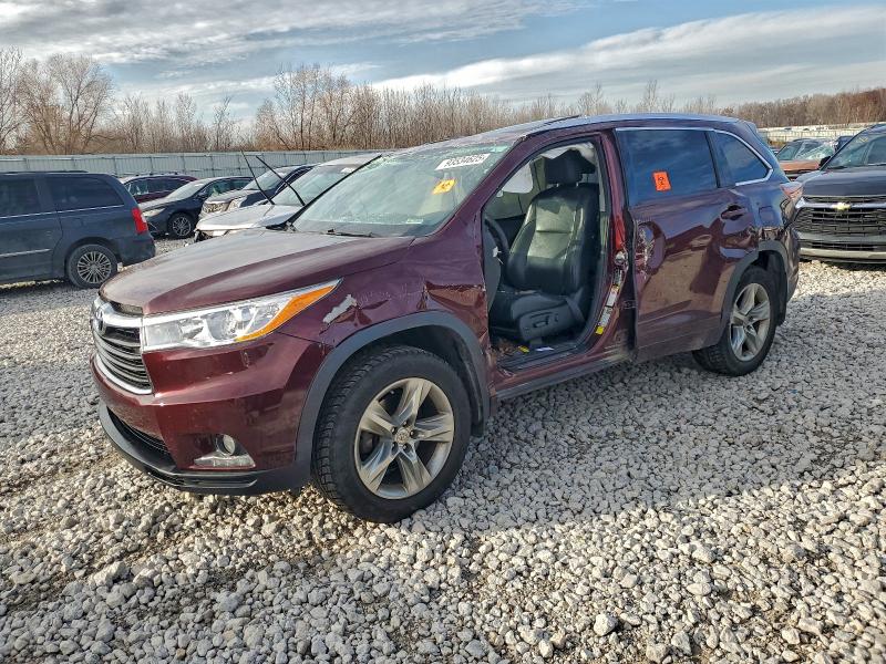 TOYOTA HIGHLANDER 2015 with VIN 5TDDKRFHXFS177125 - Photo from auction
