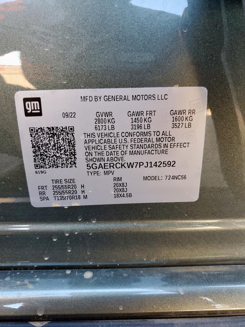 Photo 14 from auction – 2023 BUICK ENCLAVE PR with VIN 5GAERCKW7PJ142592