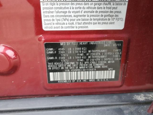 Photo 14 from auction – 2011 SUBARU OUTBACK 2. with VIN 4S4BRBCC6B1436814