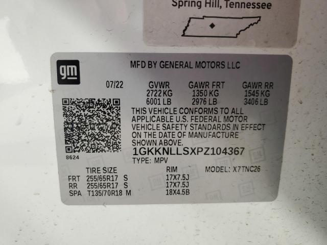 Photo 14 from auction – 2023 GMC ACADIA AT4 with VIN 1GKKNLLSXPZ104367