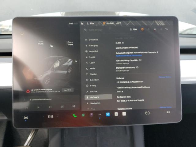 Photo 9 from auction – 2023 TESLA MODEL Y with VIN 7SAYGDEE4PF843143