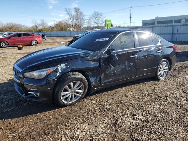 INFINITI Q50 BASE 2014 with VIN JN1BV7ARXEM697017 - Photo from auction