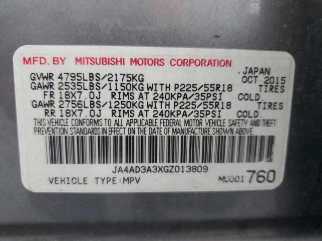 Photo 14 from auction – 2016 MITSUBISHI OUTLANDER with VIN JA4AD3A3XGZ013809