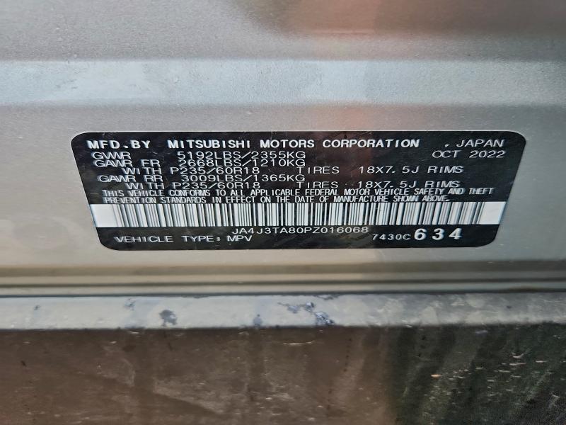 Photo 14 from auction – 2023 MITSUBISHI OUTLANDER with VIN JA4J3TA80PZ016068