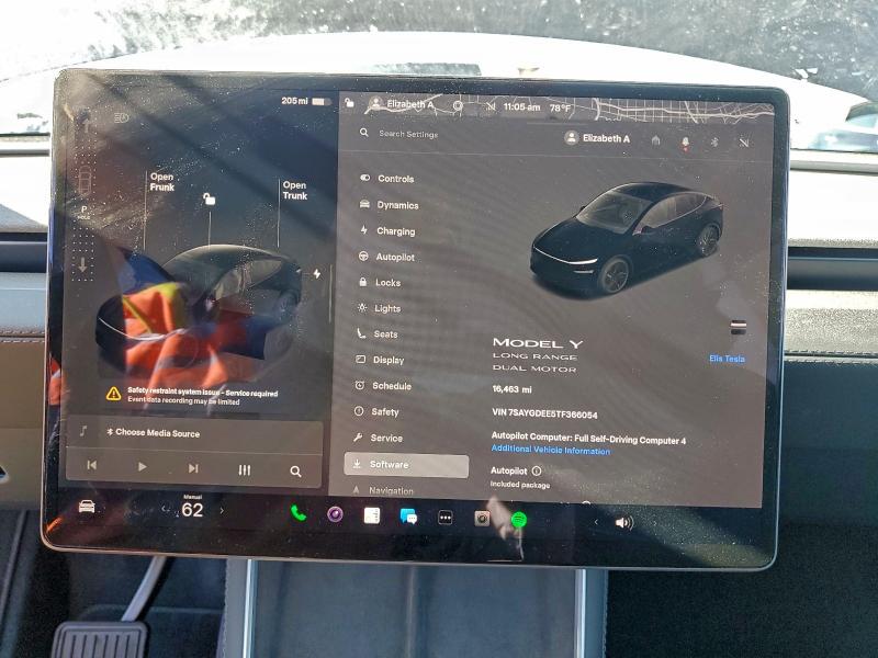 Photo 9 from auction – 2026 TESLA MODEL Y with VIN 7SAYGDEE5TF366054