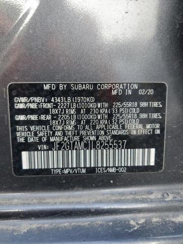 Photo 14 from auction – 2020 SUBARU CROSSTREK with VIN JF2GTAMC1L8255537