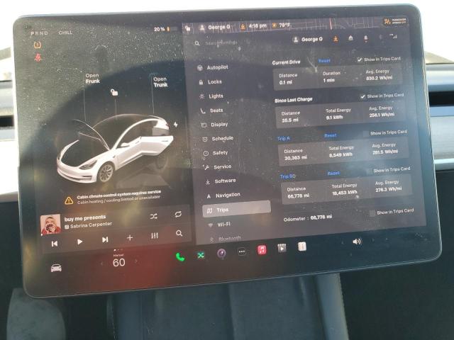 Photo 9 from auction – 2022 TESLA MODEL 3 with VIN 5YJ3E1EB1NF230086