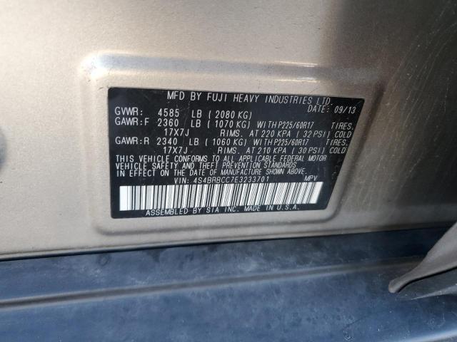 Снимка 14 от търг – 2014 SUBARU OUTBACK 2. с VIN 4S4BRBCC7E3233701