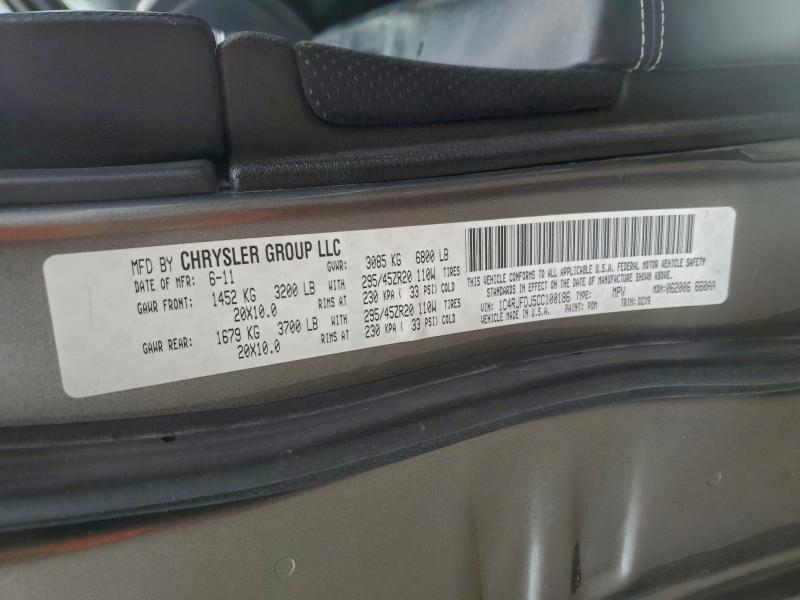 Zdjęcie 14 z aukcji – 2012 JEEP GRAND CHER z VIN 1C4RJFDJ5CC100186