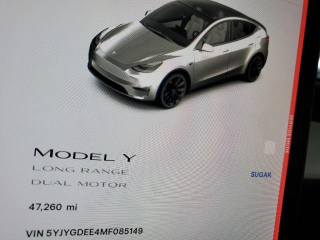 Photo 9 from auction – 2021 TESLA MODEL Y with VIN 5YJYGDEE4MF085149