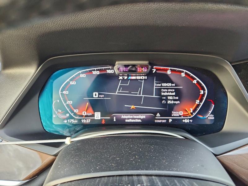 Photo 9 from auction – 2020 BMW X7 M50I with VIN 5UXCX6C03L9C13033