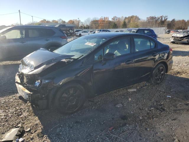 HONDA CIVIC LX 2013 with VIN 19XFB2F51DE045593 - Photo from auction