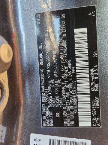 Photo 14 from auction – 2020 TOYOTA HIGHLANDER with VIN 5TDGZRBH1LS009609