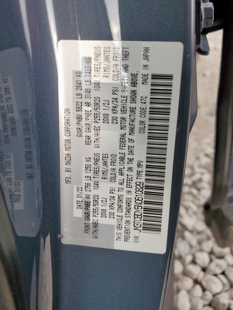 Photo 14 from auction – 2022 MAZDA CX-9 GRAND with VIN JM3TCBDY5N0610829