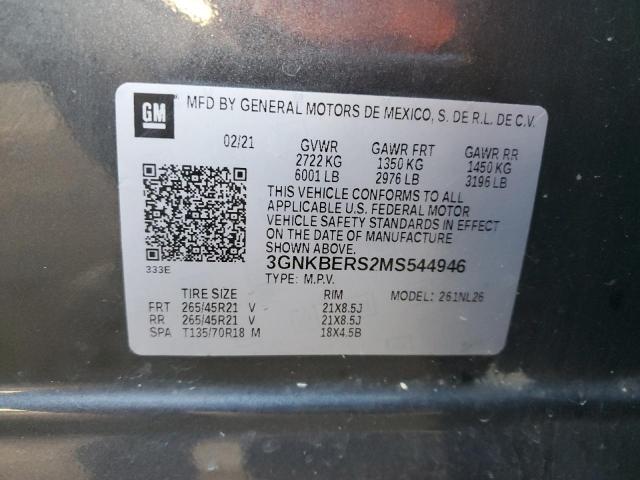 Photo 14 from auction – 2021 CHEVROLET BLAZER RS with VIN 3GNKBERS2MS544946