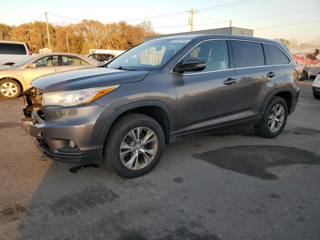 TOYOTA HIGHLANDER 2015 with VIN 5TDZKRFH9FS041607 - Photo from auction