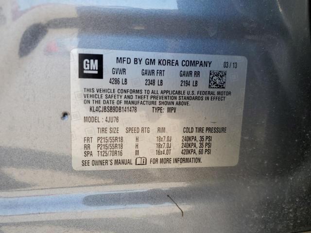 Photo 14 from auction – 2013 BUICK ENCORE CON with VIN KL4CJBSB9DB141478