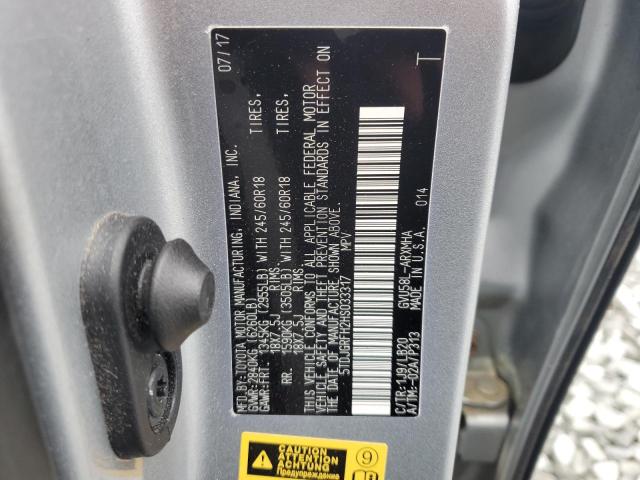 Photo 14 from auction – 2017 TOYOTA HIGHLANDER with VIN 5TDJGRFH2HS033317