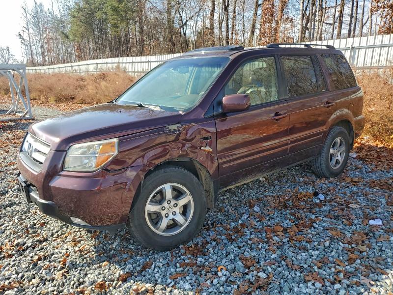 HONDA PILOT EXL 2007 with VIN 5FNYF18507B006044 - Photo from auction