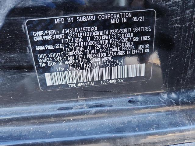 Photo 14 from auction – 2021 SUBARU CROSSTREK with VIN JF2GTABCXMH359254