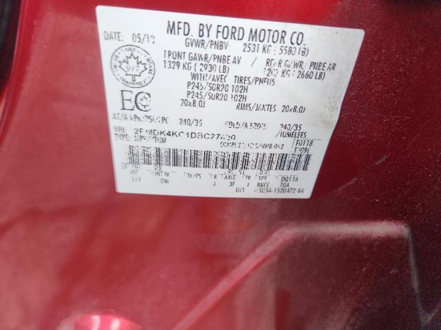 Photo 14 from auction – 2013 FORD EDGE LIMIT with VIN 2FMDK4KC1DBC27420
