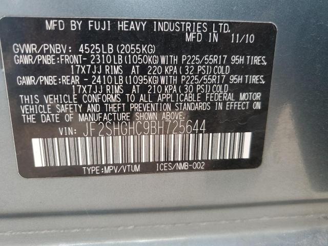 Photo 14 from auction – 2011 SUBARU FORESTER T with VIN JF2SHGHC9BH725644